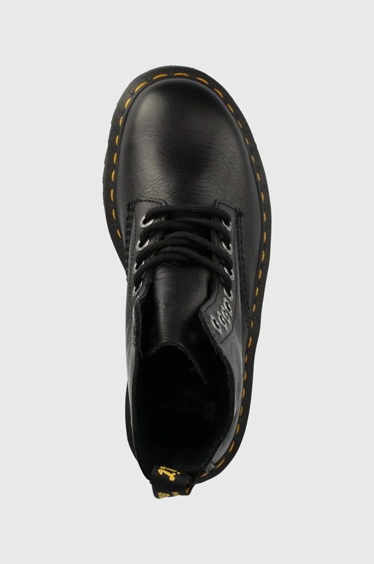 negru Dr. Martens bocanci de piele