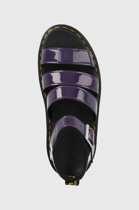violet Dr. Martens sandale de piele
