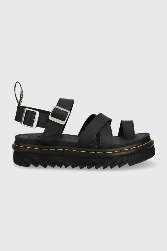 čierna Kožené sandále Dr. Martens Dámsky