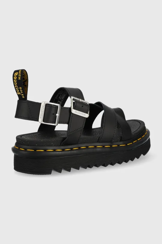 Dr. Martens δερμάτινα σανδάλια μαύρο