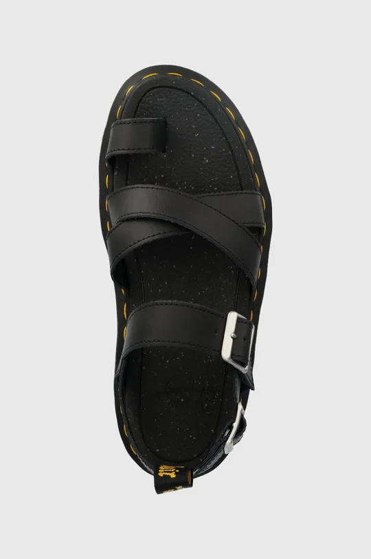 negru Dr. Martens sandale de piele