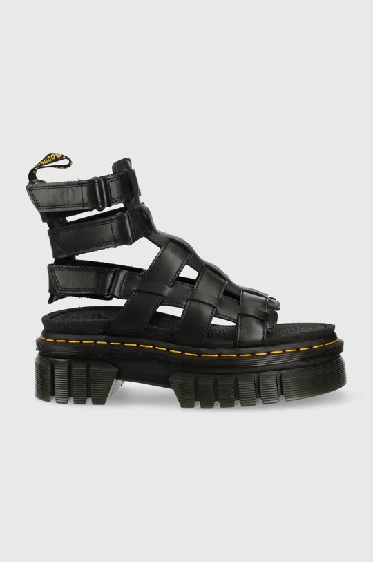 black Dr. Martens leather sandals Ricki Gladiator Women’s