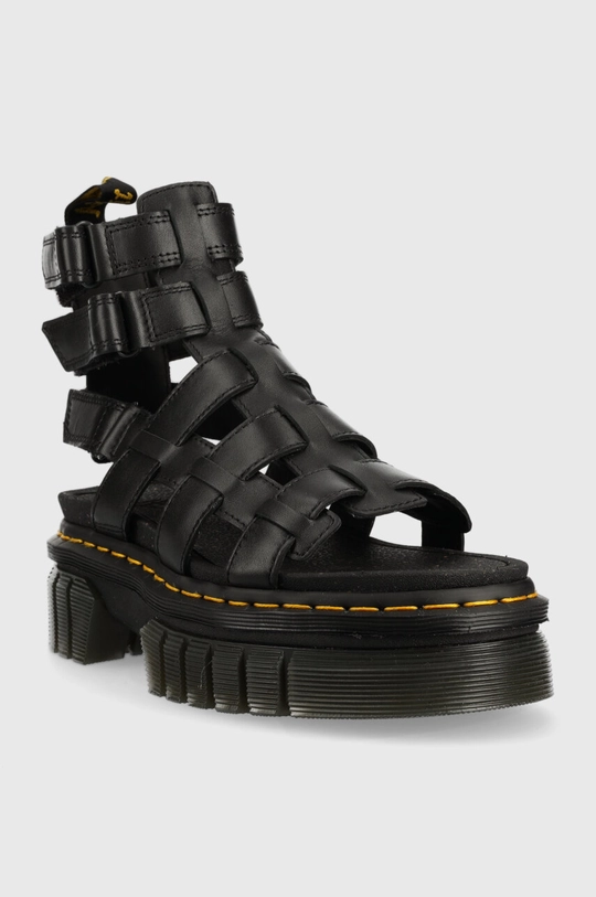 Dr. Martens sandały skórzane Ricki Gladiator czarny