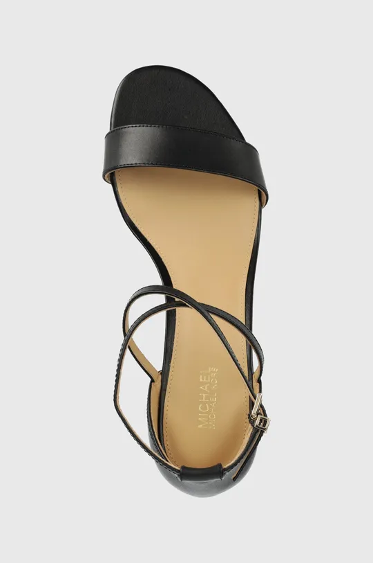 čierna Kožené sandále MICHAEL Michael Kors Serena Flex Sandal