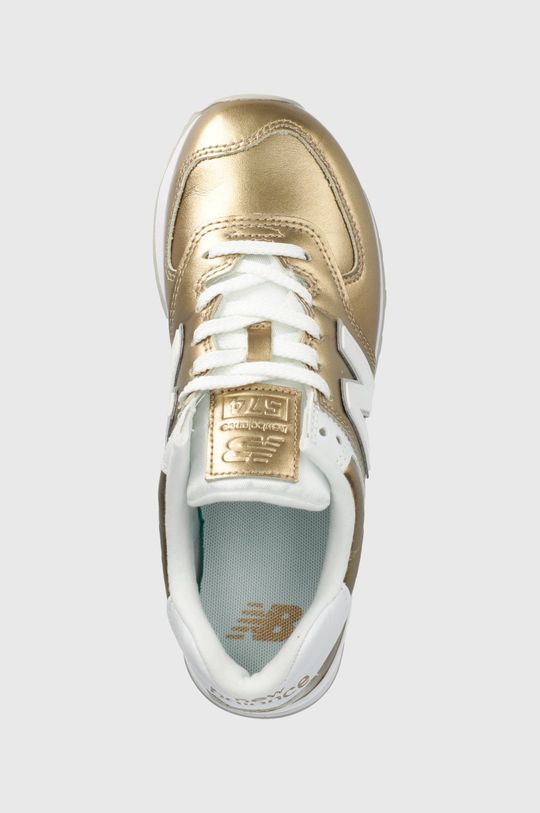 złoty New Balance buty skórzane WL574LC2