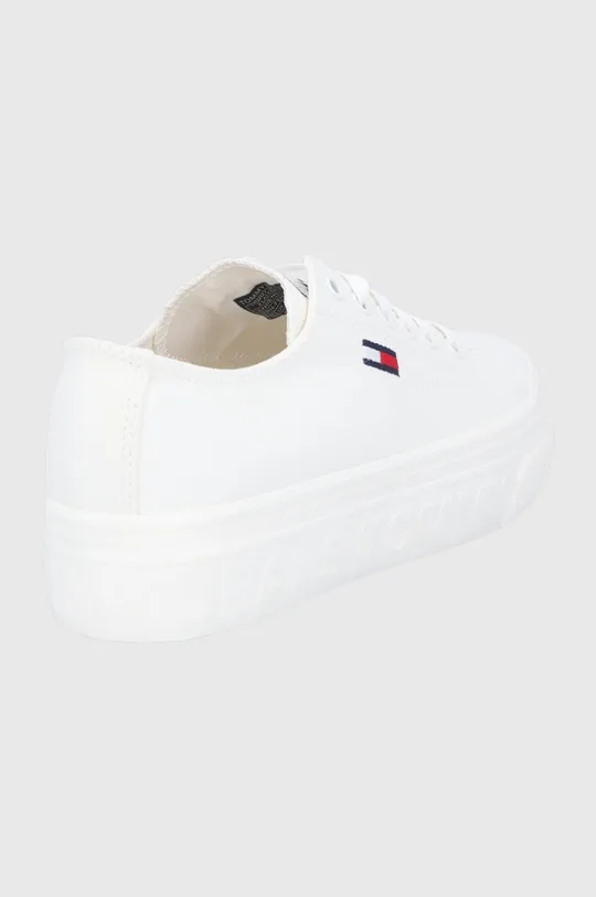 Πάνινα παπούτσια Tommy Jeans λευκό