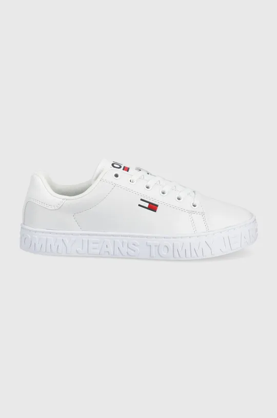 biały Tommy Jeans buty skórzane EN0EN01787.YBR.COOL.SN Damski