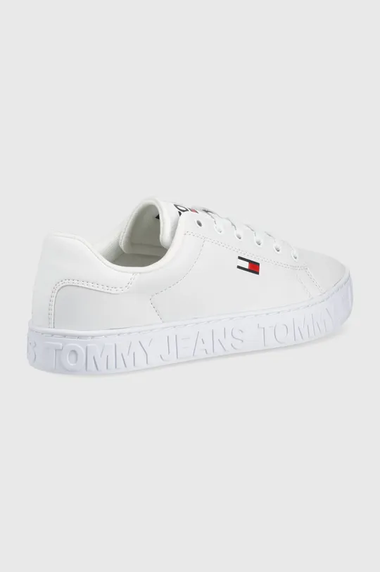 Kožená obuv Tommy Jeans biela