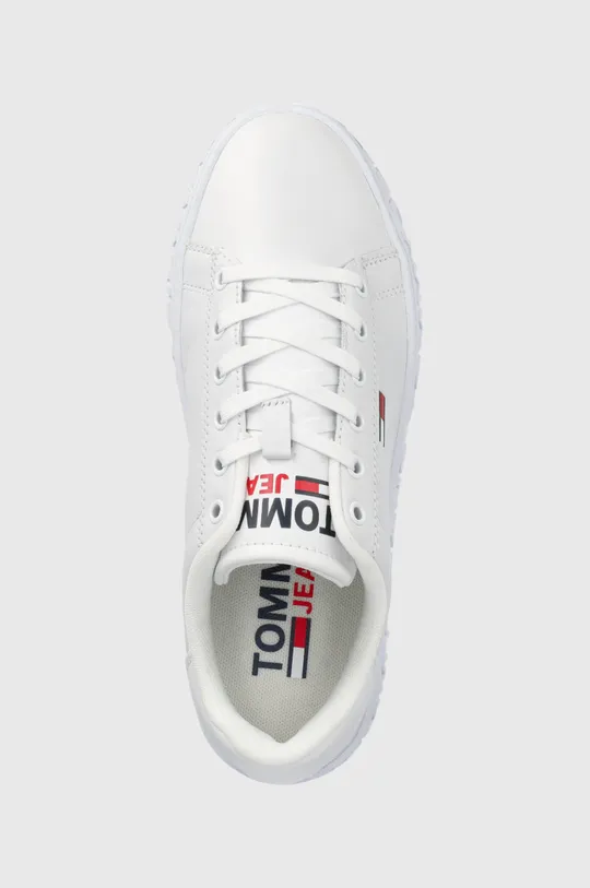 λευκό Δερμάτινα παπούτσια Tommy Jeans