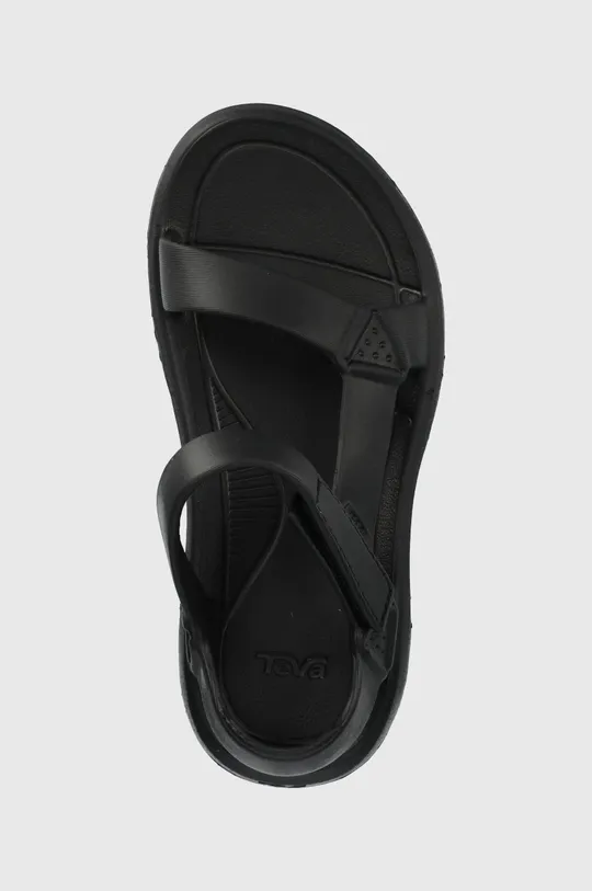 black Teva sandals