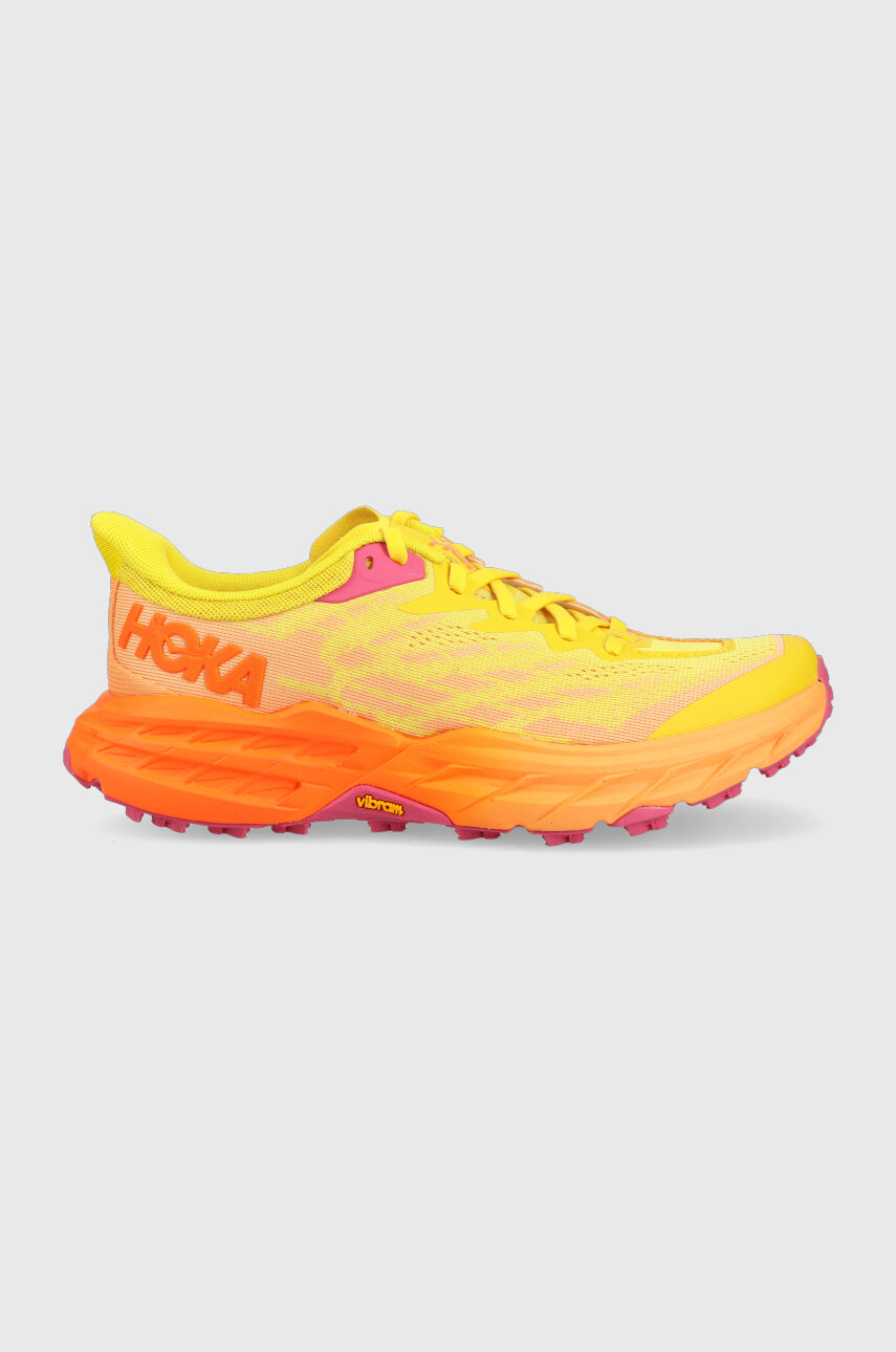 yellow Hoka One One running shoes SPEEDGOAT 5 Women’s