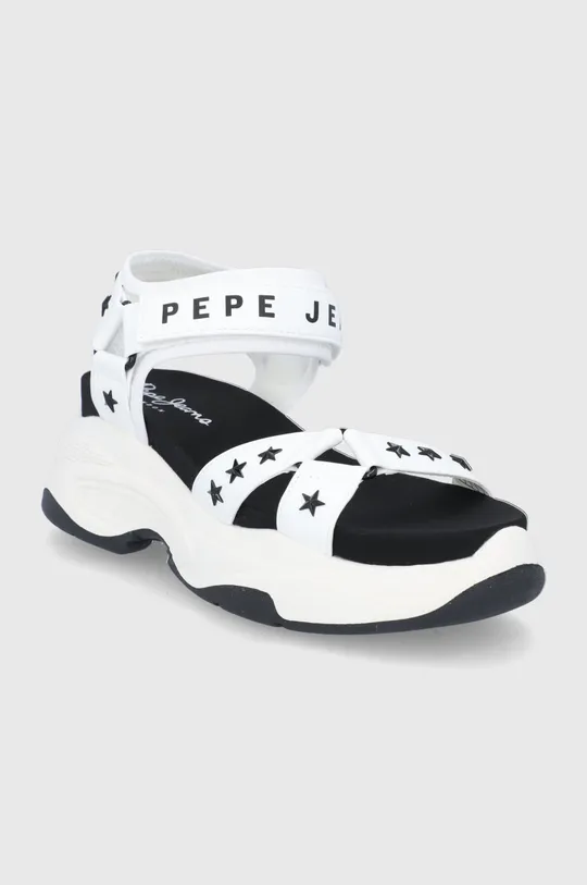 Sandále Pepe Jeans Grub Star biela
