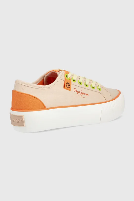 Πάνινα παπούτσια Pepe Jeans Ottis W Bass πορτοκαλί