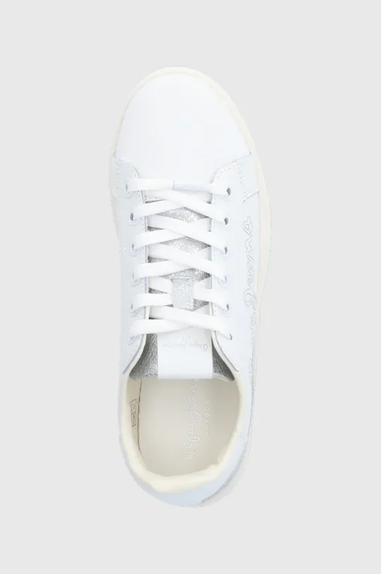 λευκό Δερμάτινα παπούτσια Pepe Jeans Milton Mix
