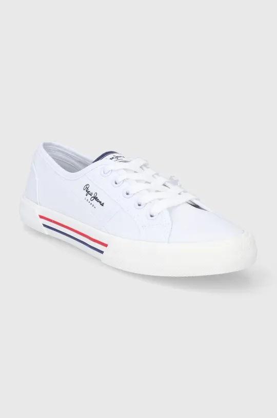 Πάνινα παπούτσια Pepe Jeans Brady W Basic λευκό