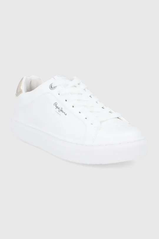 Παπούτσια Pepe Jeans Adams Croco λευκό