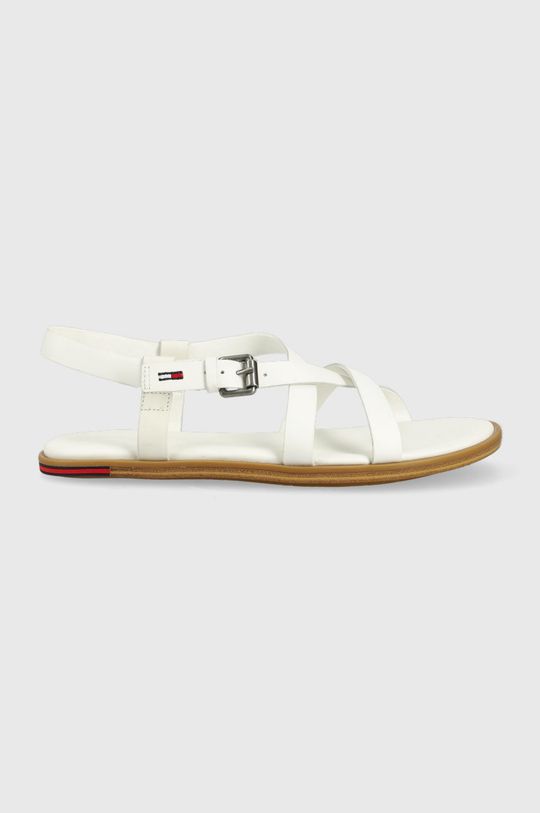 biela Kožené sandále Tommy Jeans Dámsky