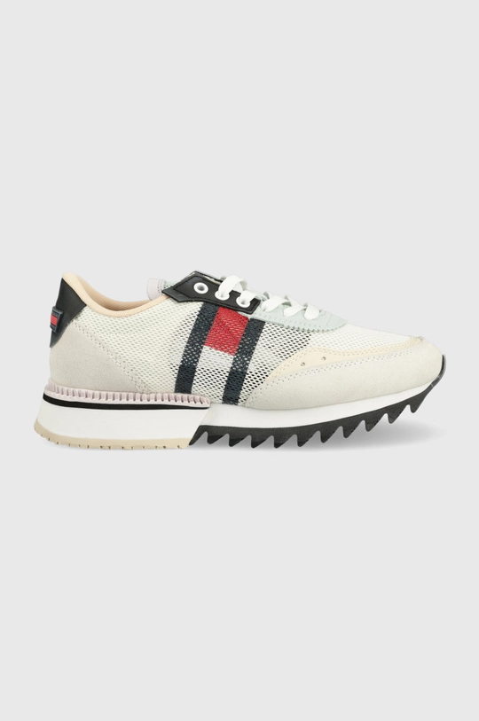 biały Tommy Jeans sneakersy EN0EN01785.BDS.CLEAT.W Damski