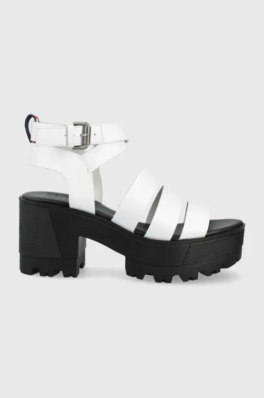 biela Kožené sandále Tommy Jeans Dámsky