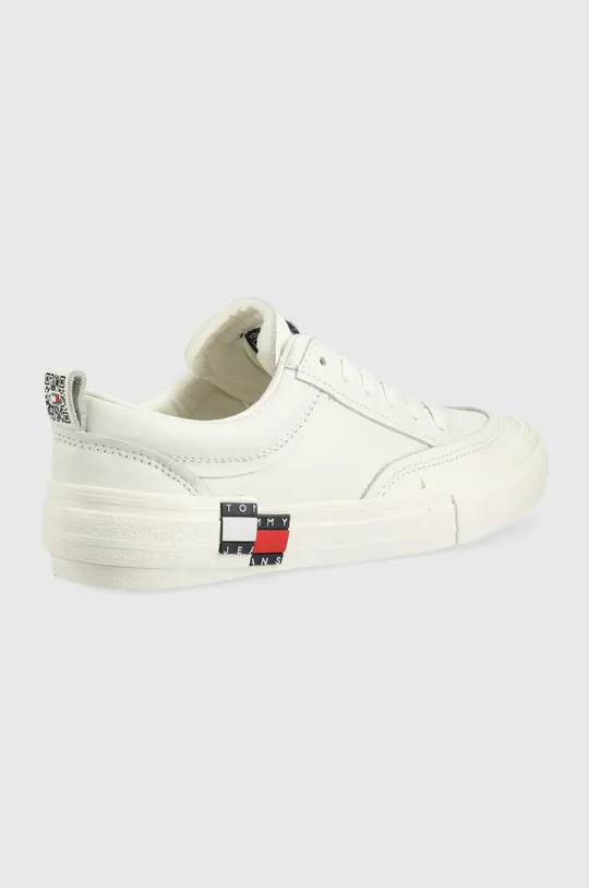 Δερμάτινα ελαφριά παπούτσια Tommy Jeans λευκό