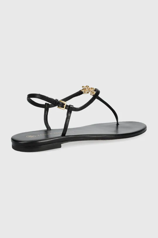 Kožené sandále Tory Burch Capri čierna