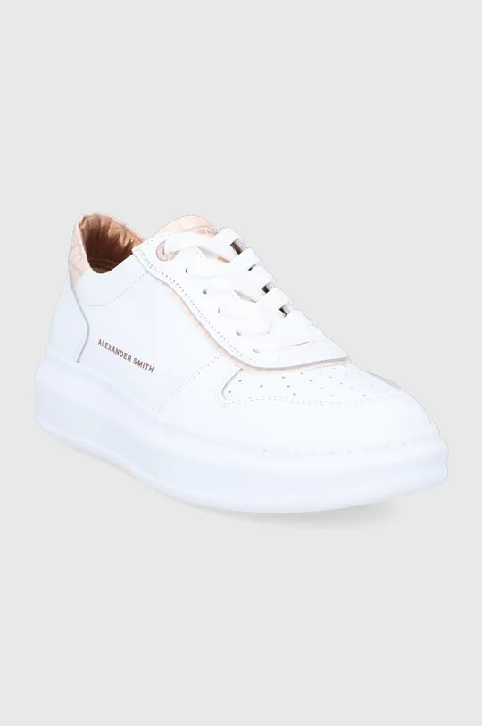 Δερμάτινα παπούτσια Alexander Smith Cambridge λευκό
