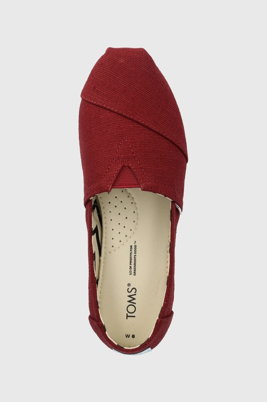 bordowy Toms espadryle Alpargata