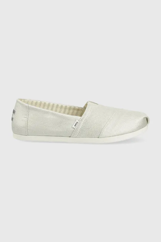 srebrny Toms espadryle Alpargata Damski