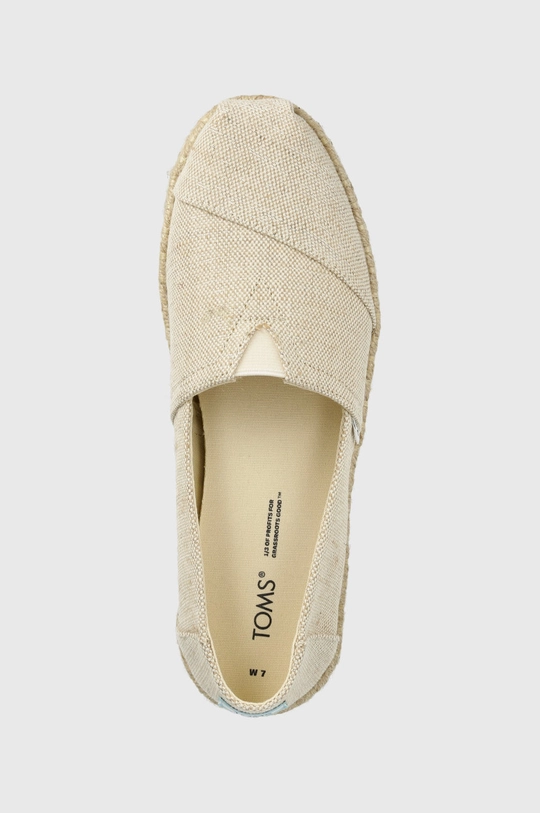 μπεζ Εσπαντρίγιες Toms Alpargata Rope