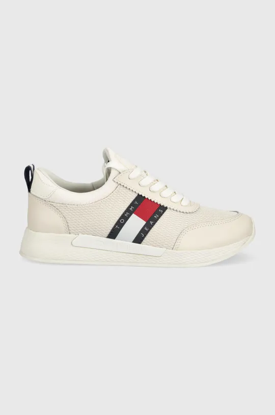 beżowy Tommy Jeans sneakersy EN0EN01789.AA8.SUGARCAN Damski