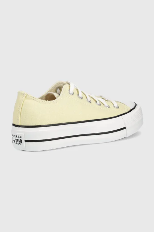Πάνινα παπούτσια Converse Chuck Taylor All Star Lift Ox κίτρινο
