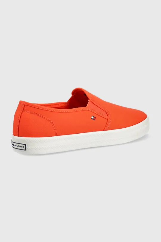 Πάνινα παπούτσια Tommy Hilfiger πορτοκαλί