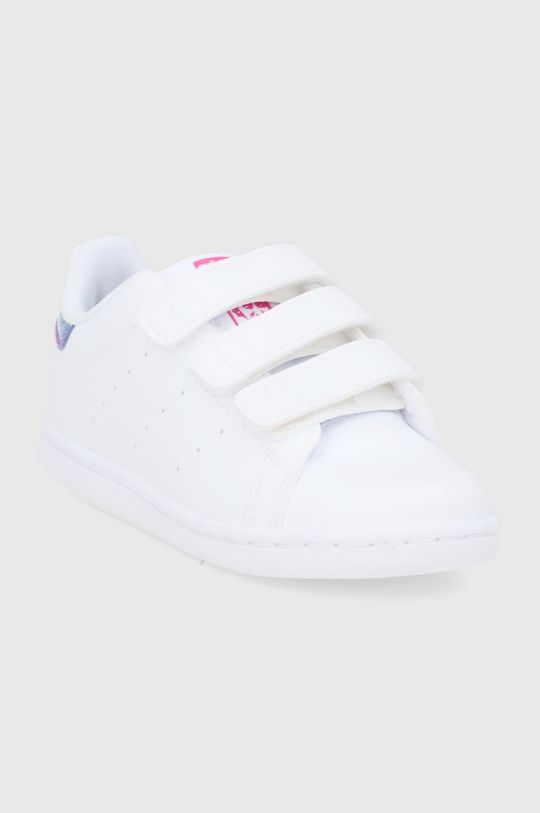 adidas Originals Buty dziecięce Stan Smith Cf I biały