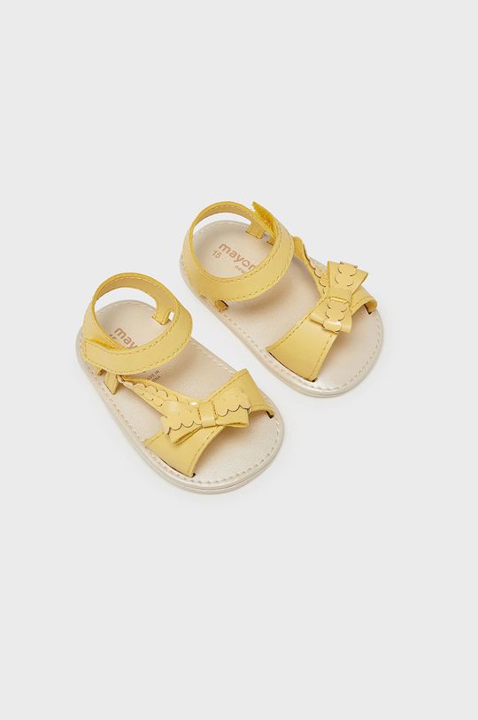 Mayoral Newborn buty niemowlęce żółty