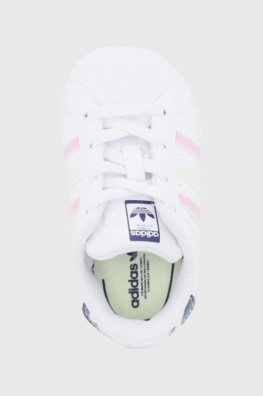 білий Дитячі черевики adidas Originals Superstar GY3332