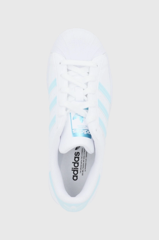 bela Otroški čevlji adidas Originals Superstar