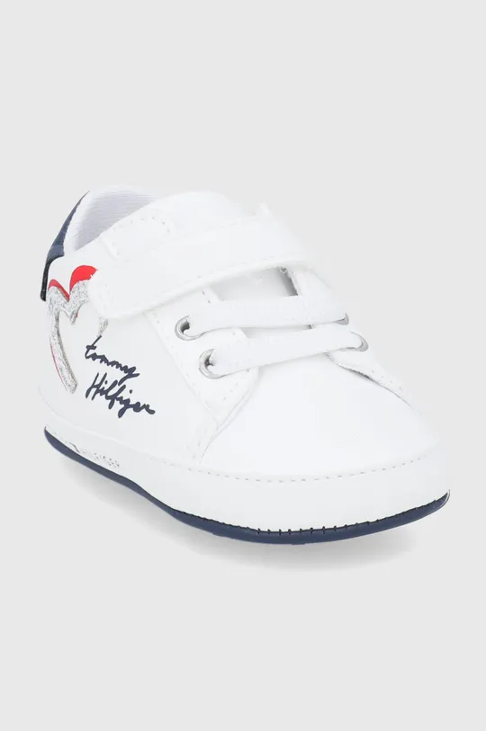 Βρεφικά παπούτσια Tommy Hilfiger λευκό