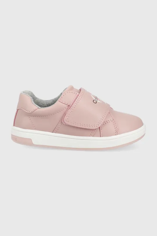 różowy Calvin Klein Jeans sneakersy dziecięce V1A9.80177. Dziewczęcy