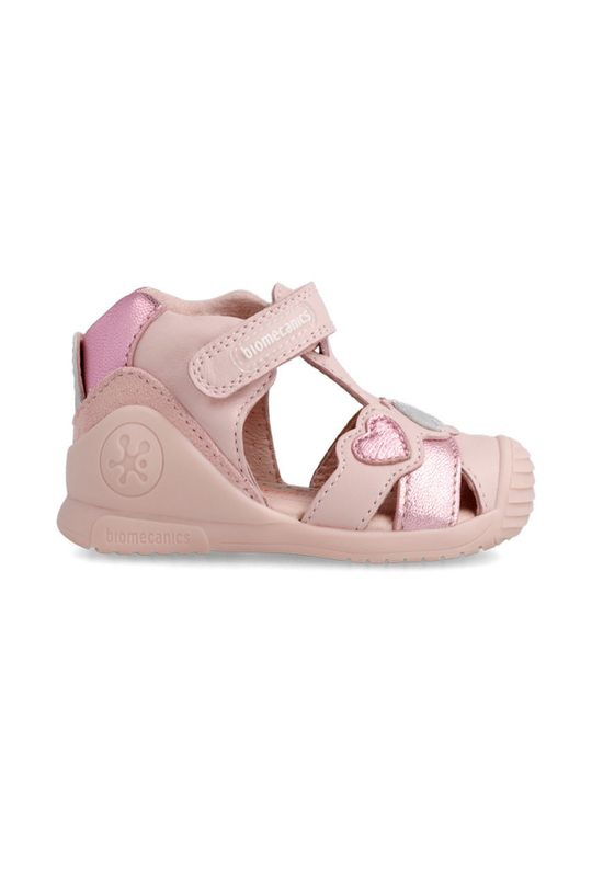 pastelově růžová Dětské sandály Biomecanics Dívčí