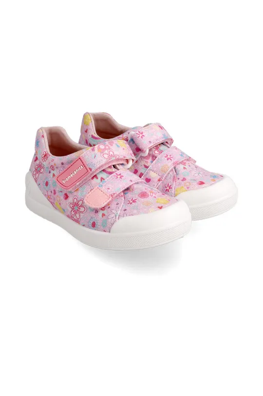 Παιδικά πάνινα παπούτσια Biomecanics ροζ