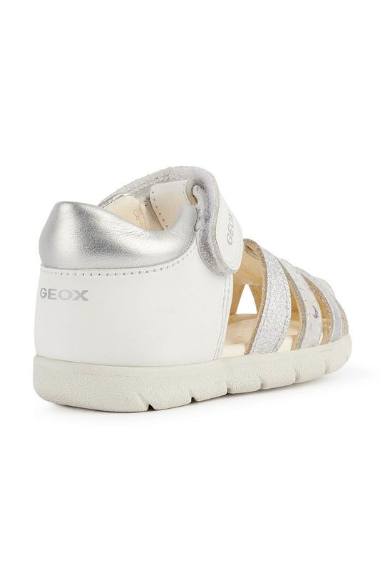 stříbrná Dětské kožené sandály Geox