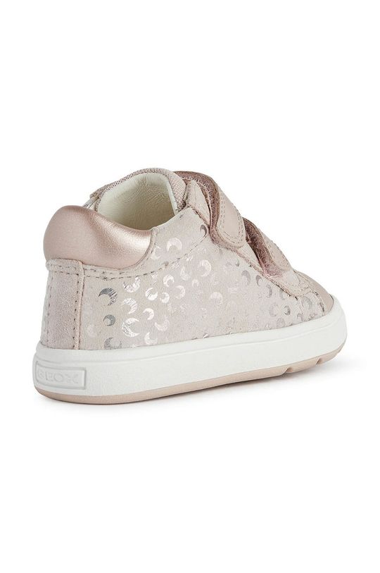 pastelově růžová Dětské kožené boty Geox