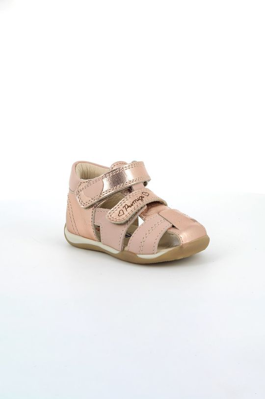 Dětské kožené sandály Primigi růžová