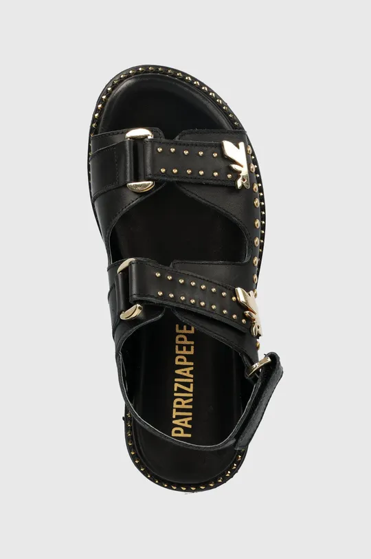 čierna Kožené sandále Patrizia Pepe