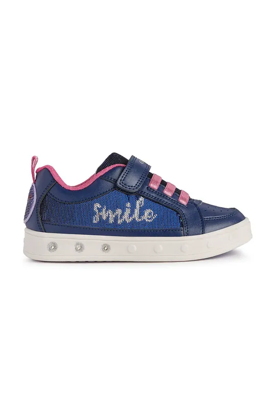 σκούρο μπλε Παιδικά δερμάτινα παπούτσια Geox Για κορίτσια