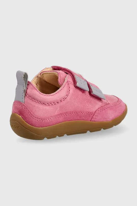 Παιδικά sneakers σουέτ Geox ροζ