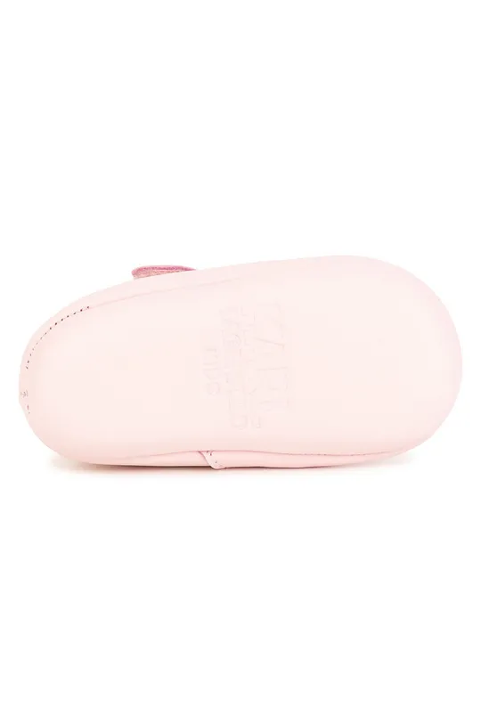 ροζ Δερμάτινα βρεφικά παπούτσια Karl Lagerfeld