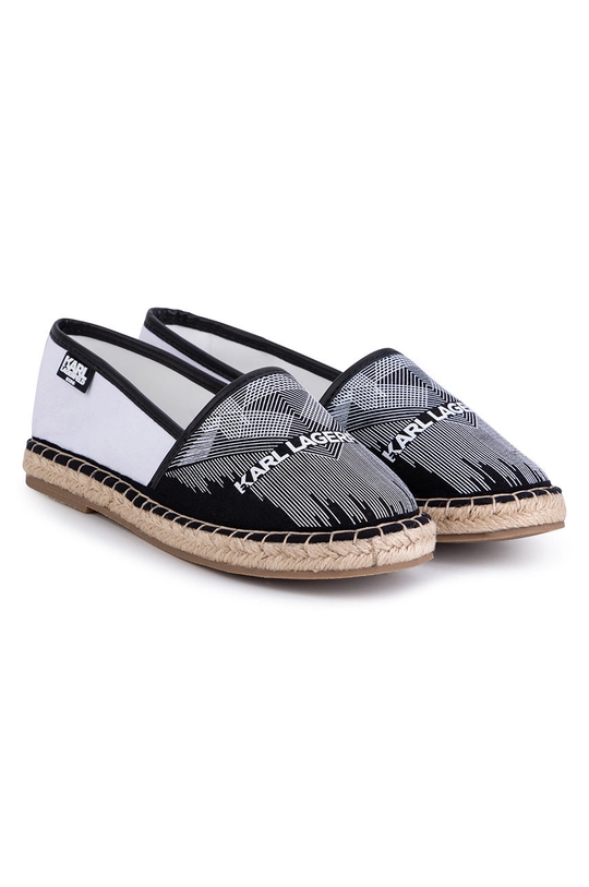 czarny Karl Lagerfeld espadryle dziecięce Z19071.36.37 Dziewczęcy