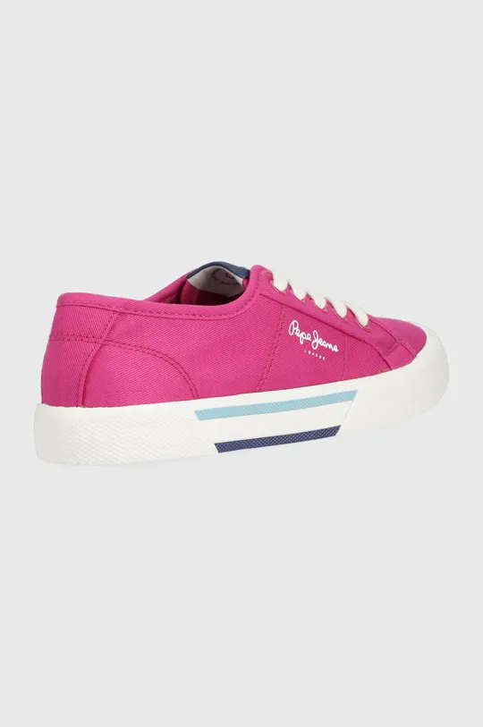 Παιδικά πάνινα παπούτσια Pepe Jeans ροζ