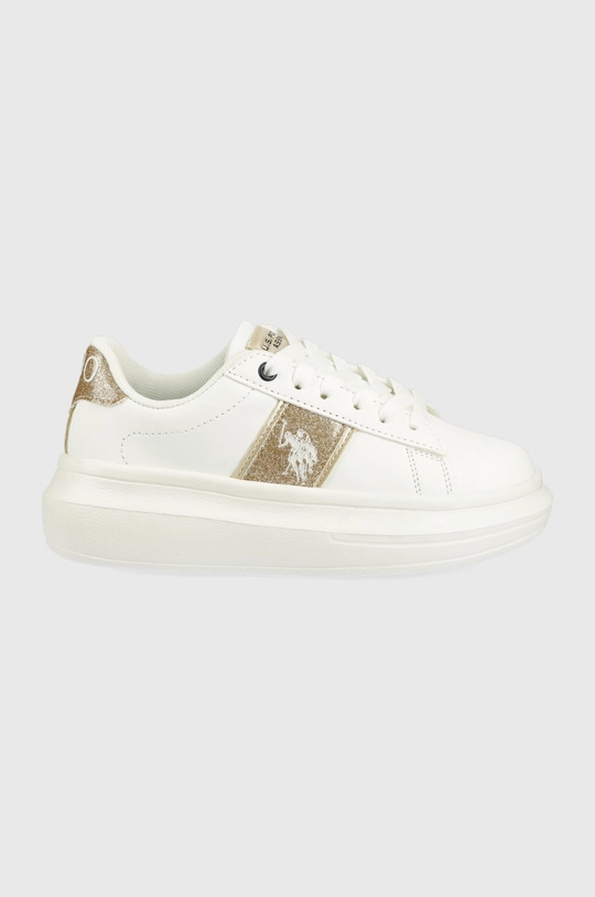 biały U.S. Polo Assn. sneakersy dziecięce Dziewczęcy